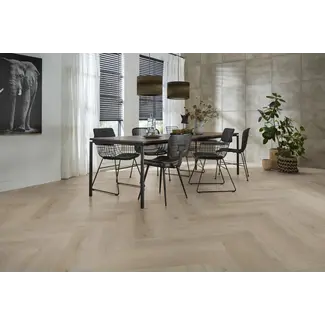 Floorlife Floorlife YUP Leyton herringbone dryback light oak