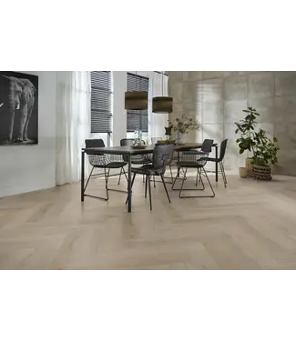 Floorlife Floorlife YUP Leyton herringbone dryback light oak