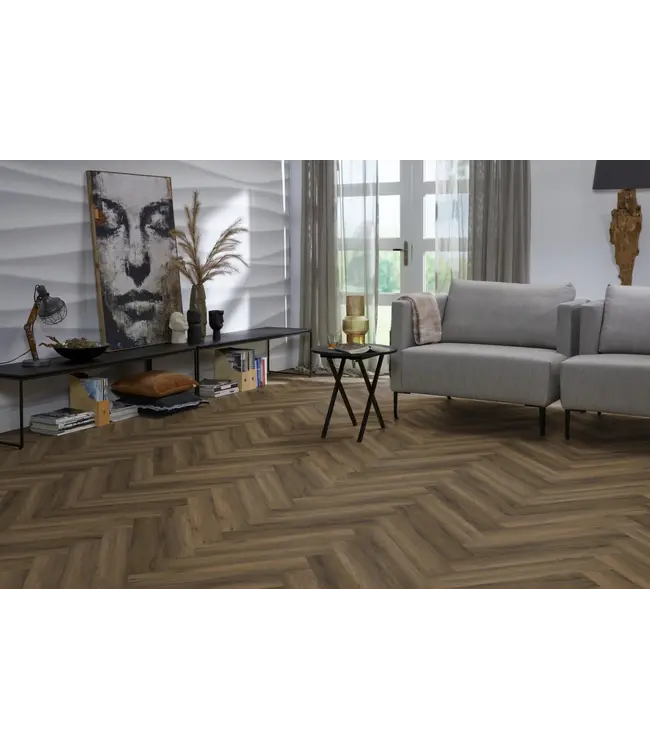 Floorlife floorlife-yup-herringbone-dryback-warm-brown