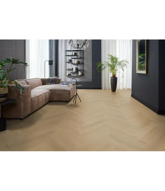 Floorlife Floorlife YUP Merton herringbone dryback light oak
