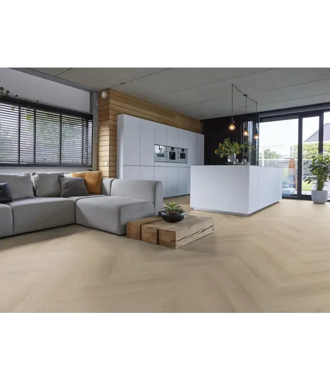 Floorlife Floorlife YUP Merton herringbone dryback beige