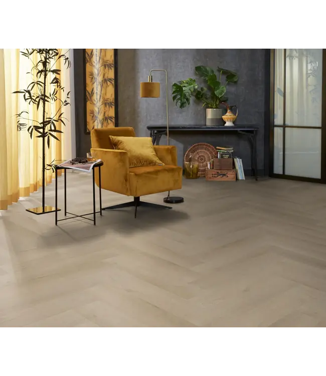 Floorlife Floorlife YUP Merton herringbone dryback beige