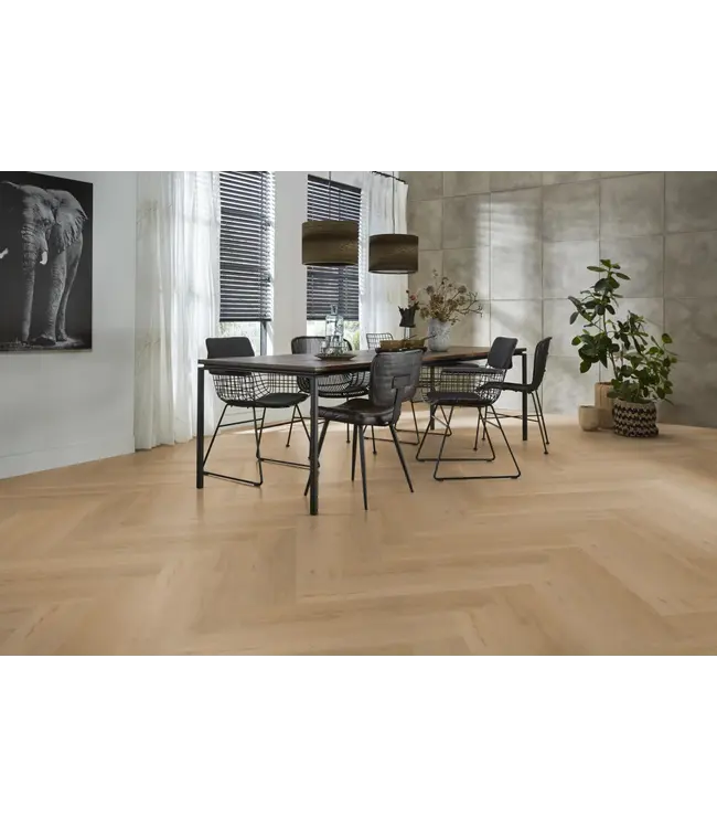 Floorlife Floorlife YUP Leyton herringbone dryback warm oak