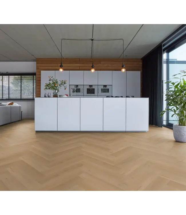 Floorlife Floorlife YUP Leyton herringbone dryback warm oak