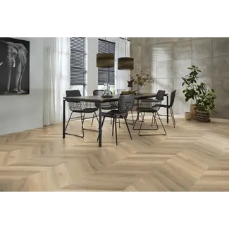 Floorlife Floorlife YUP Chevron dryback beige