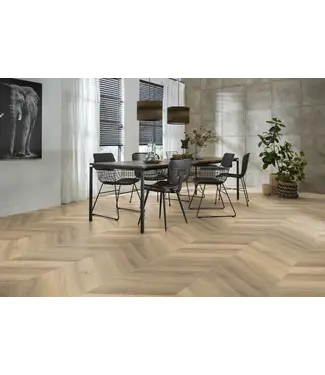 Floorlife Floorlife YUP Chevron dryback beige