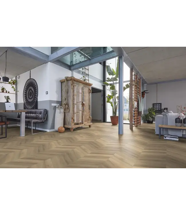 Floorlife Floorlife YUP Chevron dryback beige