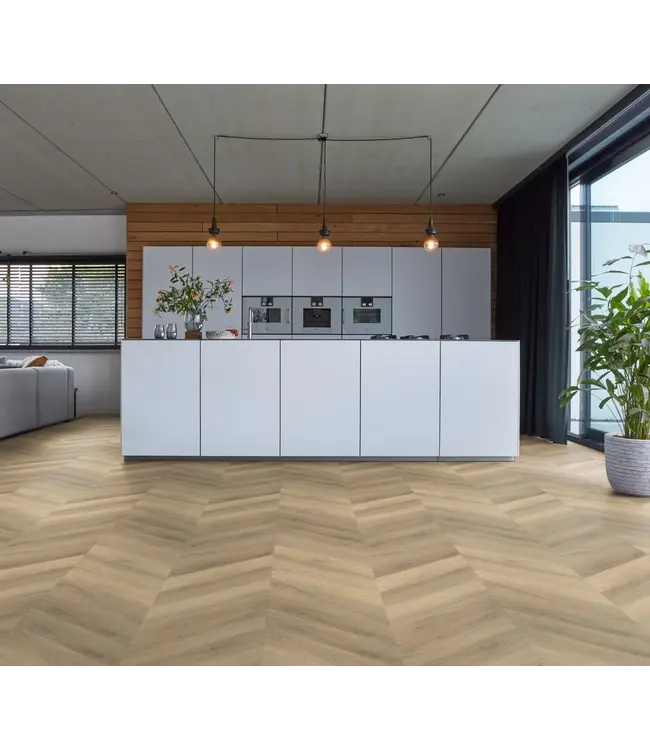 Floorlife Floorlife YUP Chevron dryback beige