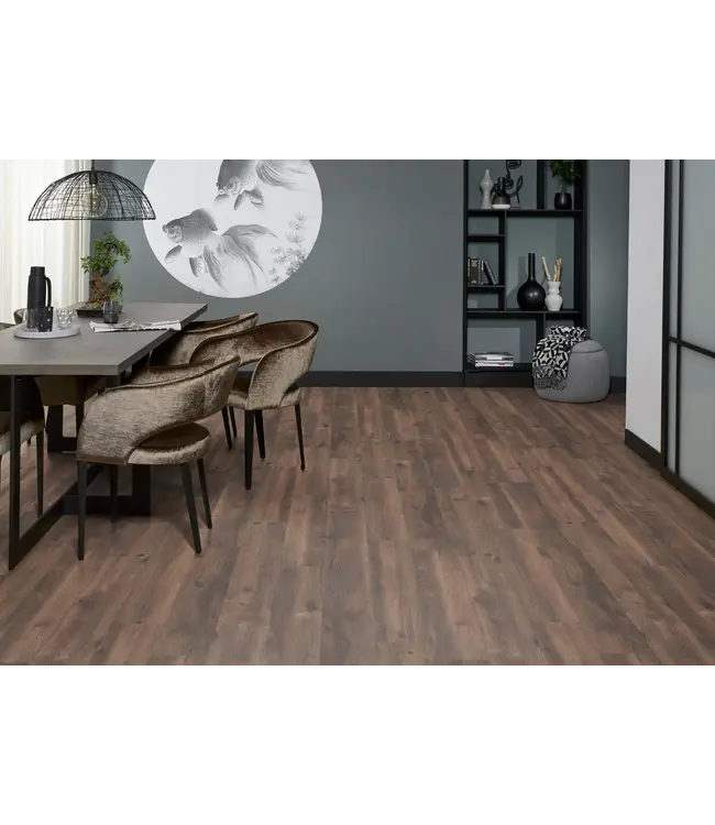 Floorlife Floorlife Inwood eiken donker gerookt 2424 laminaat
