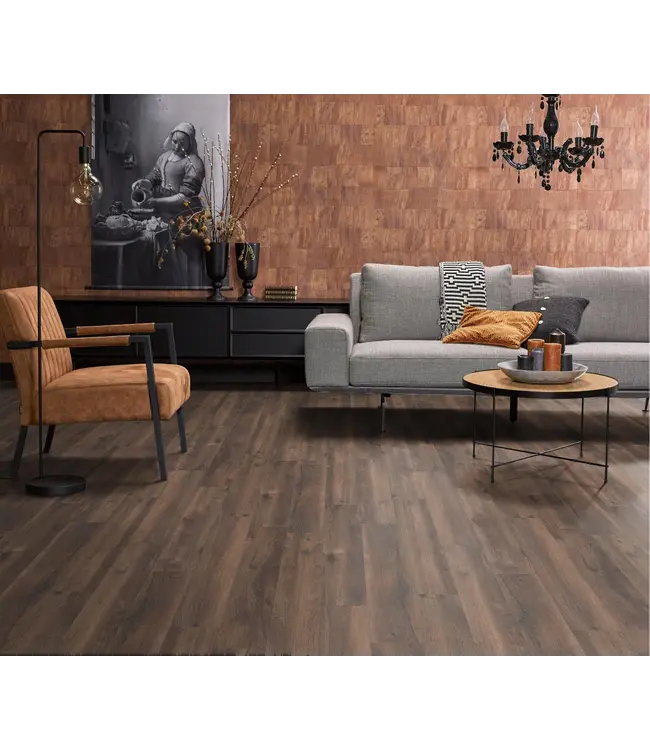 Floorlife Floorlife Inwood eiken donker gerookt 2424 laminaat