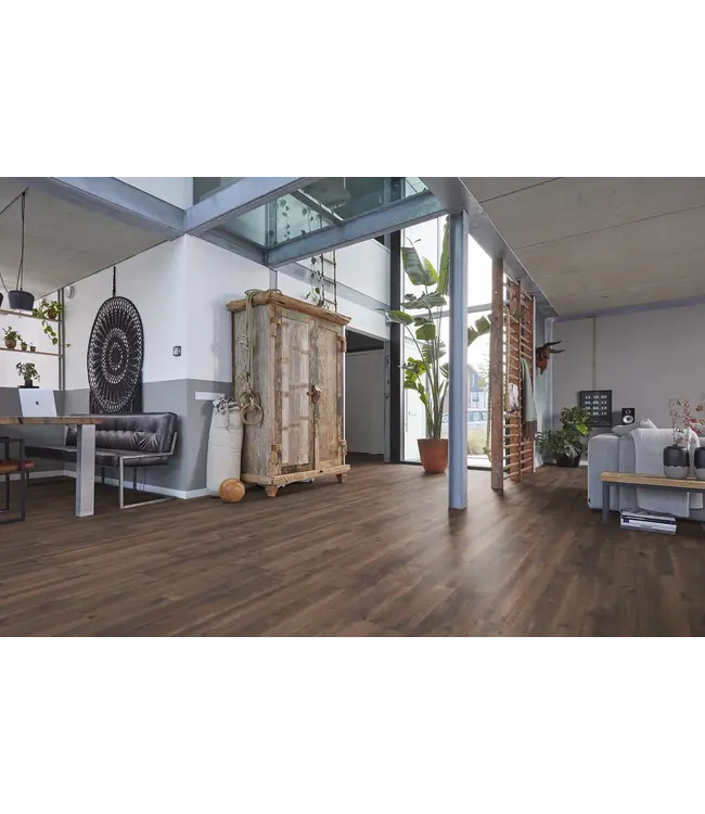 Floorlife Floorlife Inwood eiken donker gerookt 2424 laminaat