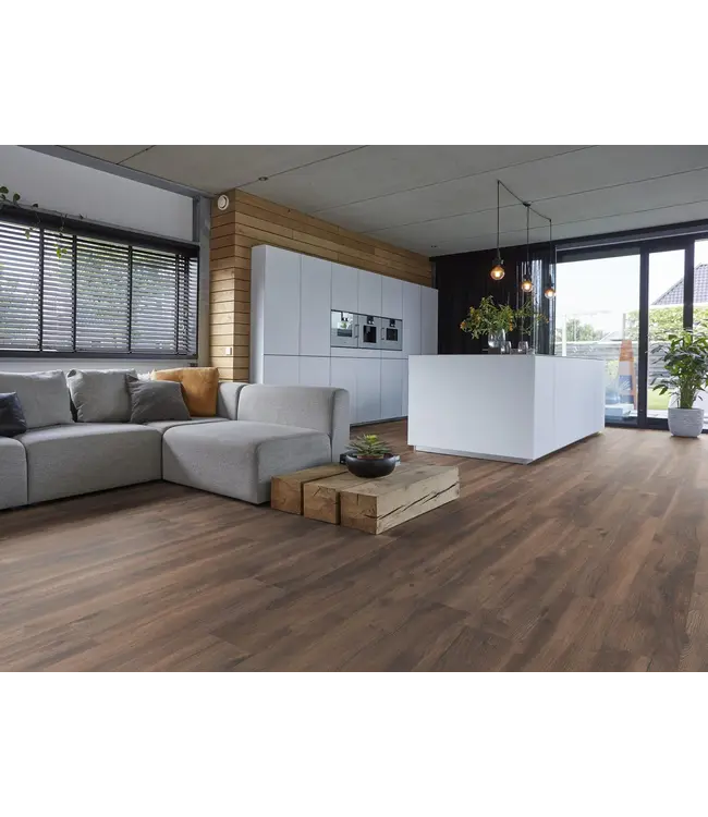 Floorlife Floorlife Inwood eiken donker gerookt 2424 laminaat