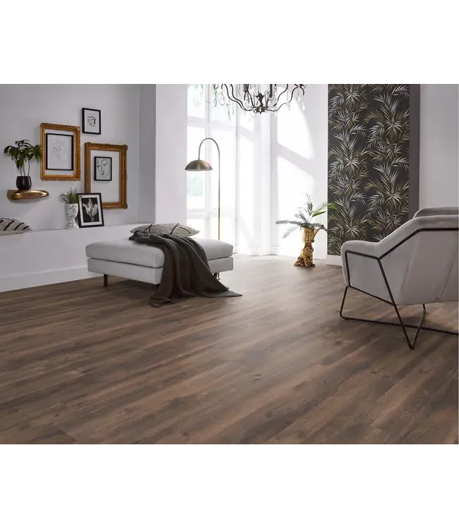 Floorlife Floorlife Inwood eiken donker gerookt 2424 laminaat