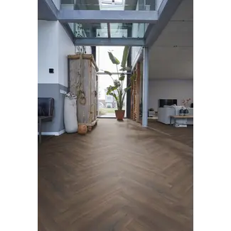 Floorlife Floorlife Bayside eiken donker gerookt visgraat laminaat