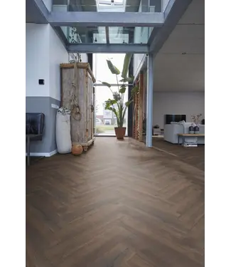 Floorlife Floorlife Bayside eiken donker gerookt visgraat laminaat