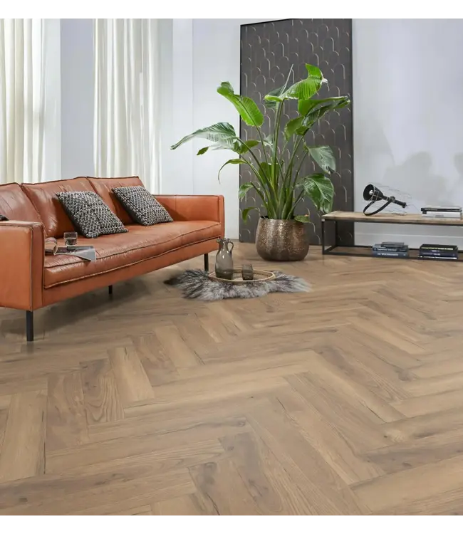 Floorlife floorlife-bayside-eiken-natuur-visgraat-laminaat