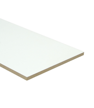 Stootbord wit gegrond 92 x 18 cm