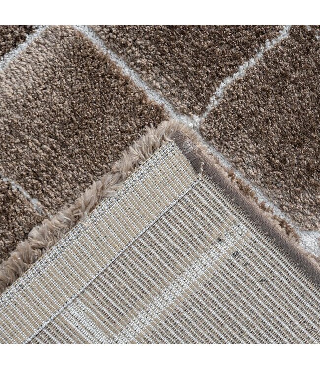 VTwonen Blocks warm brown | 240x340cm