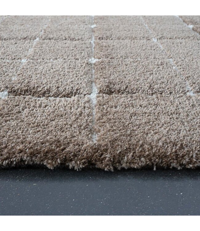 VTwonen Blocks warm brown | 160x230cm