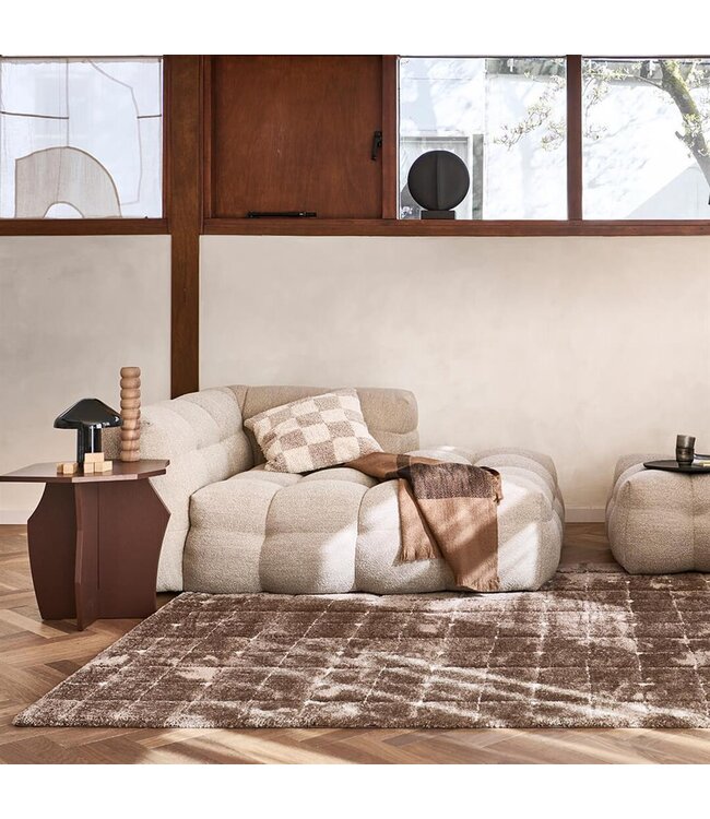 VTwonen Blocks warm brown | 160x230cm