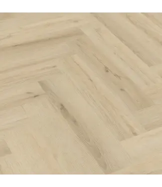 Floorlife YUP XL Greenford herringbone dryback warm beige