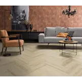 YUP XL Greenford herringbone dryback warm beige