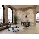 YUP XL Greenford herringbone dryback warm beige