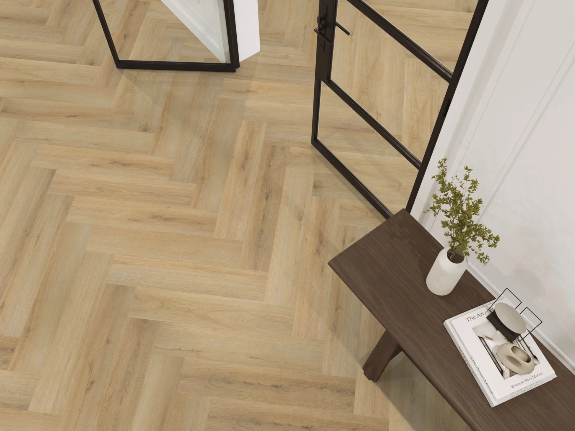 YUP XL Greenford herringbone dryback natural