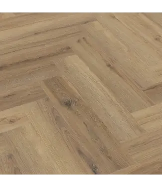 Floorlife YUP XL Greenford herringbone dryback light brown