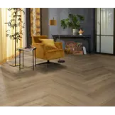 YUP XL Greenford herringbone dryback light brown