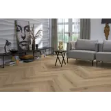 YUP XL Greenford herringbone dryback light brown