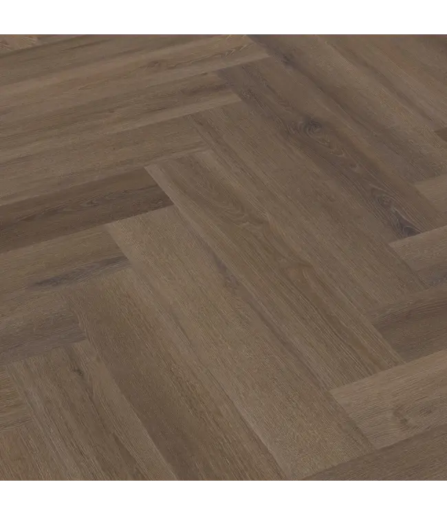 Floorlife YUP XL Greenford herringbone dryback brown