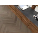 YUP XL Greenford herringbone dryback brown