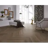 YUP XL Greenford herringbone dryback brown