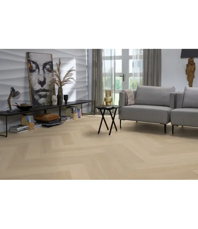 Floorlife YUP XL Brentford herringbone dryback natural