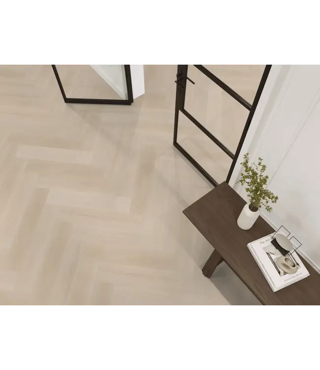 Floorlife YUP XL Brentford herringbone dryback beige