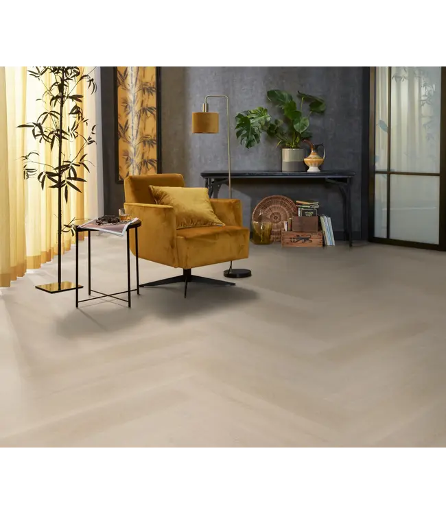 Floorlife YUP XL Brentford herringbone dryback beige