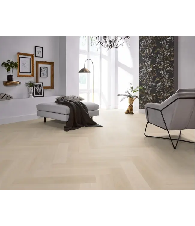 Floorlife YUP XL Brentford herringbone dryback beige