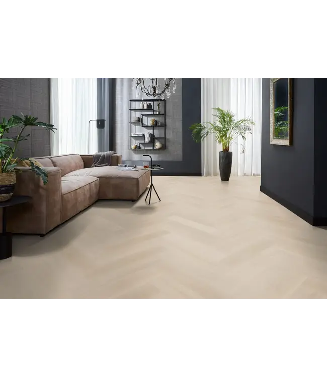 Floorlife YUP XL Brentford herringbone dryback beige