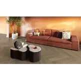 YUP XL Brentford herringbone dryback dark oak