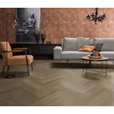 YUP XL Brentford herringbone dryback dark oak