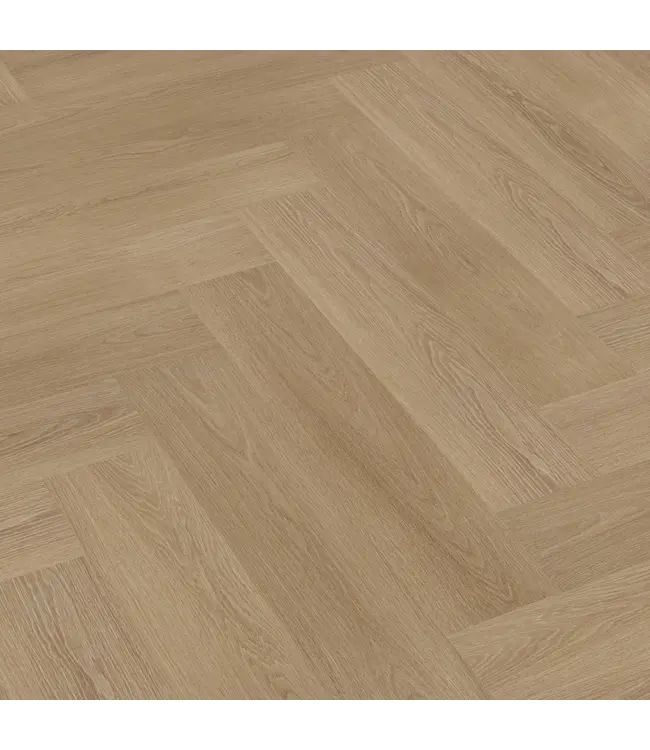 Floorlife YUP XL Brentford herringbone dryback warm oak