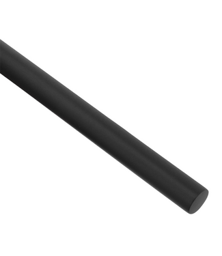 Trapleuning zwart rond 45 mm 100 cm