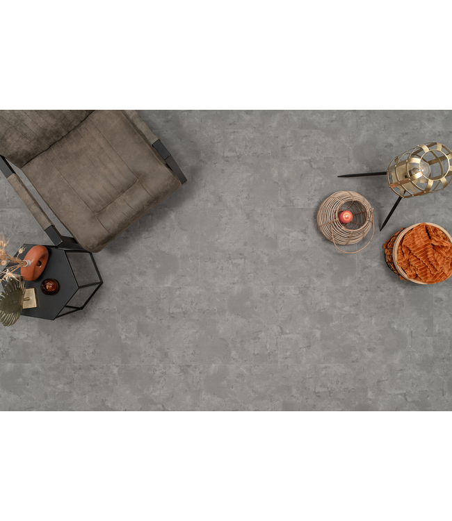 Floer floer-tegel-click-pvc-betonlook-grijs