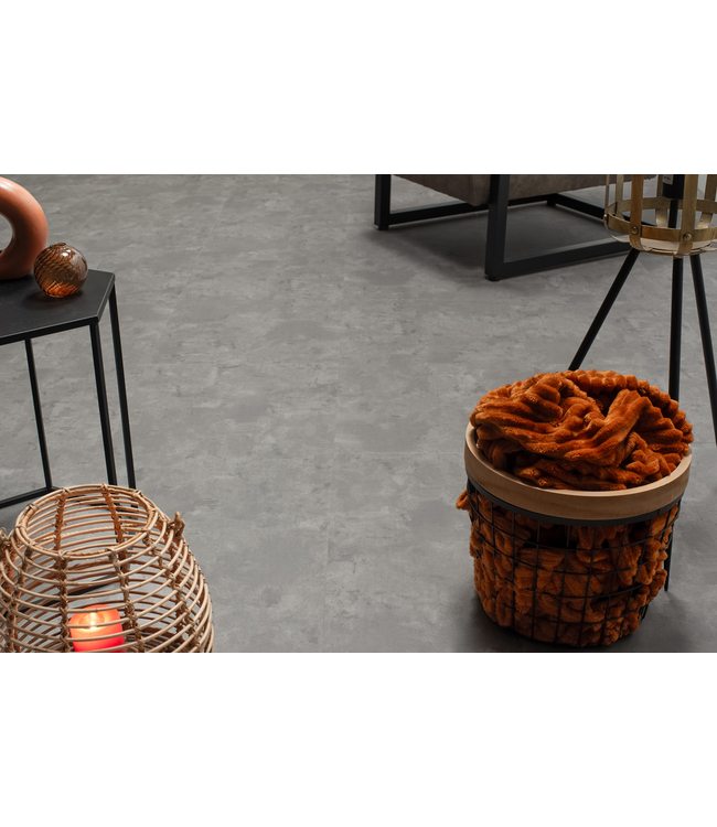 Floer floer-tegel-click-pvc-betonlook-grijs