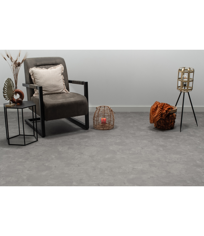 Floer floer-tegel-click-pvc-betonlook-grijs