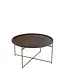 J-line J-Line Tafel Rond Ijzer/Mangohout Bruin/Zwart