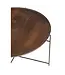 J-line J-Line Tafel Rond Ijzer/Mangohout Bruin/Zwart