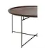 J-line J-Line Tafel Rond Ijzer/Mangohout Bruin/Zwart
