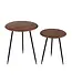 J-line J-Line salontafel Neo - rubber - naturel/zwart - set van 2